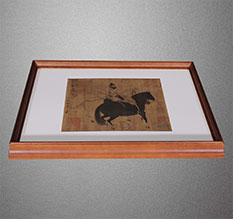 松潘书画装裱配框服务案例